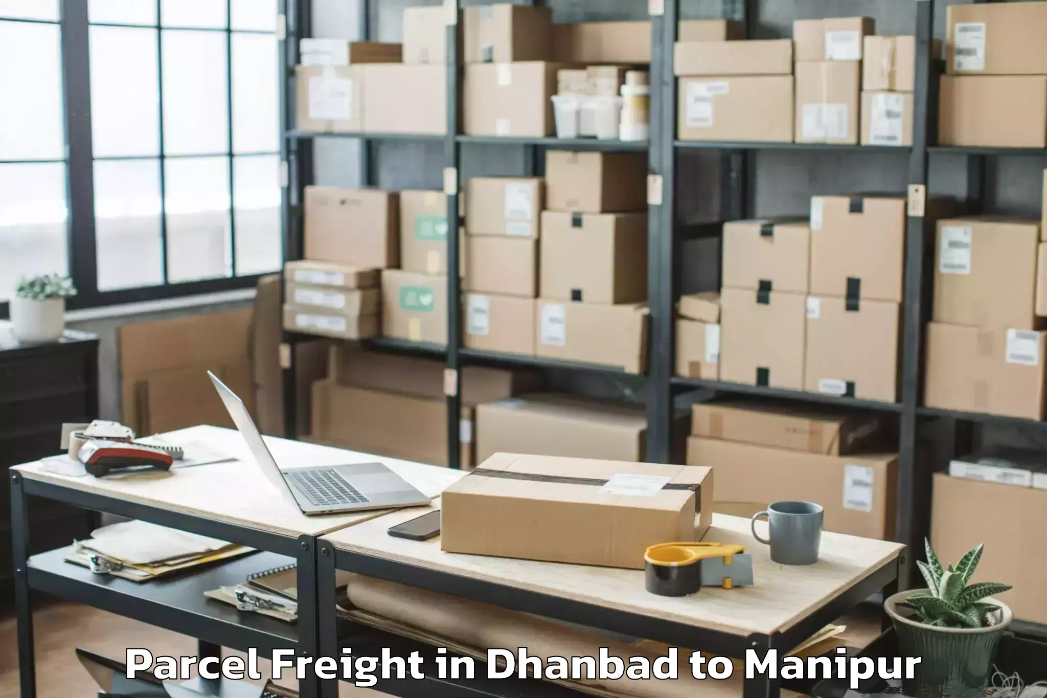 Top Dhanbad to Wangjing Parcel Freight Available